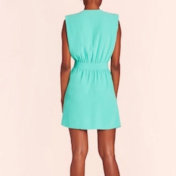 NEW AMANDA UPRICHARD Lamarca Dress In Serpentine Turquoise Size XL - Picture 9 of 9